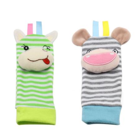 Baby Toys 0 6 12 Months Cute Stuffed Animals Baby Rattle Socks Wrist Baby Rattles Newborn Toys Make Sounds Games For Babies