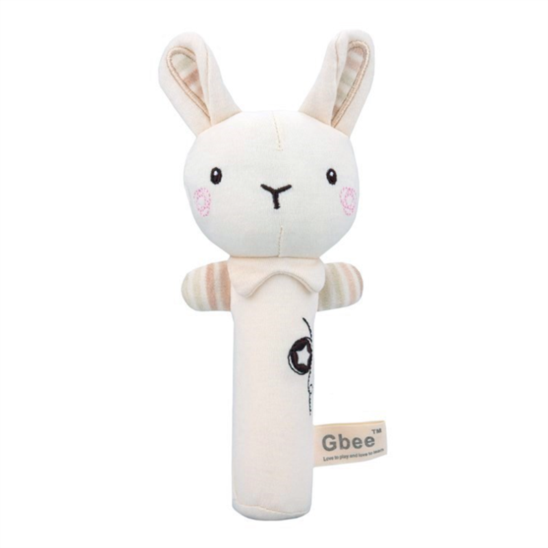 Newborn Baby Rattles Rabbit Bear Grab Ability Training Toys Infant Stroller Bed Hanging Bell Plush Dolls