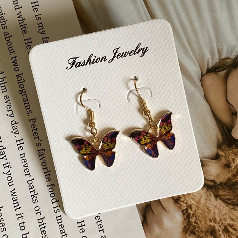 Fashion Women Necklace Korea Style New Butterfly Pendant Necklace Gift For Girl  Cute Lovely Neck Jewelry Wholesale Dropshipping