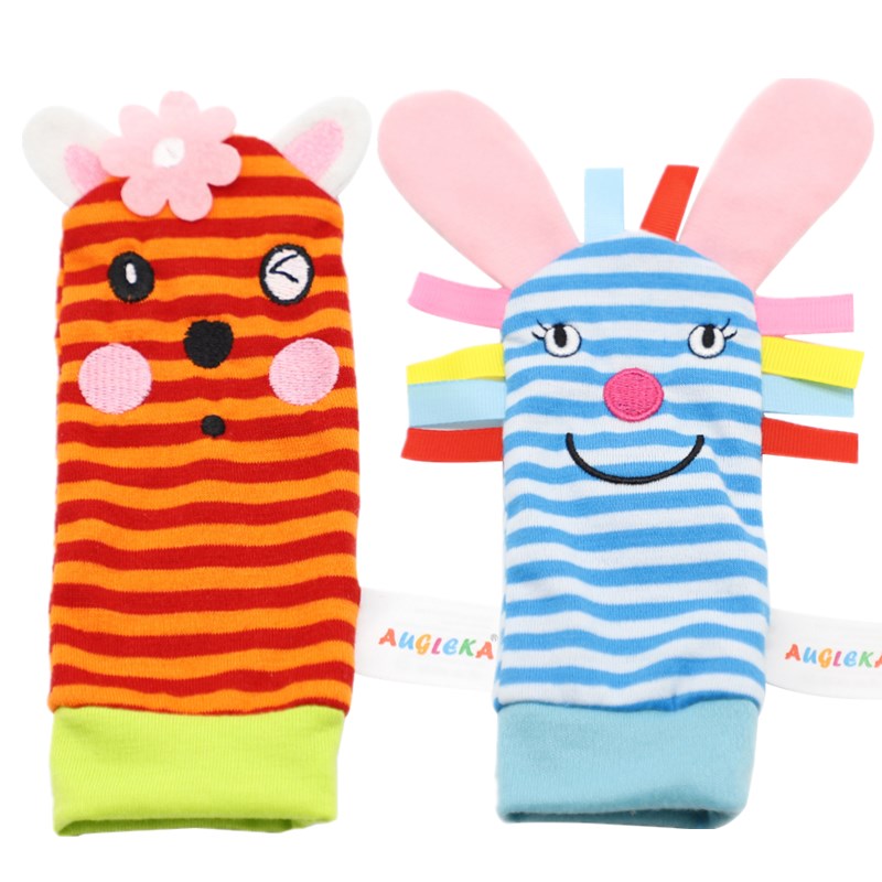 Infant Baby Kids Socks rattle toys Wrist Rattle and Foot Socks 0~24 Months 20% off