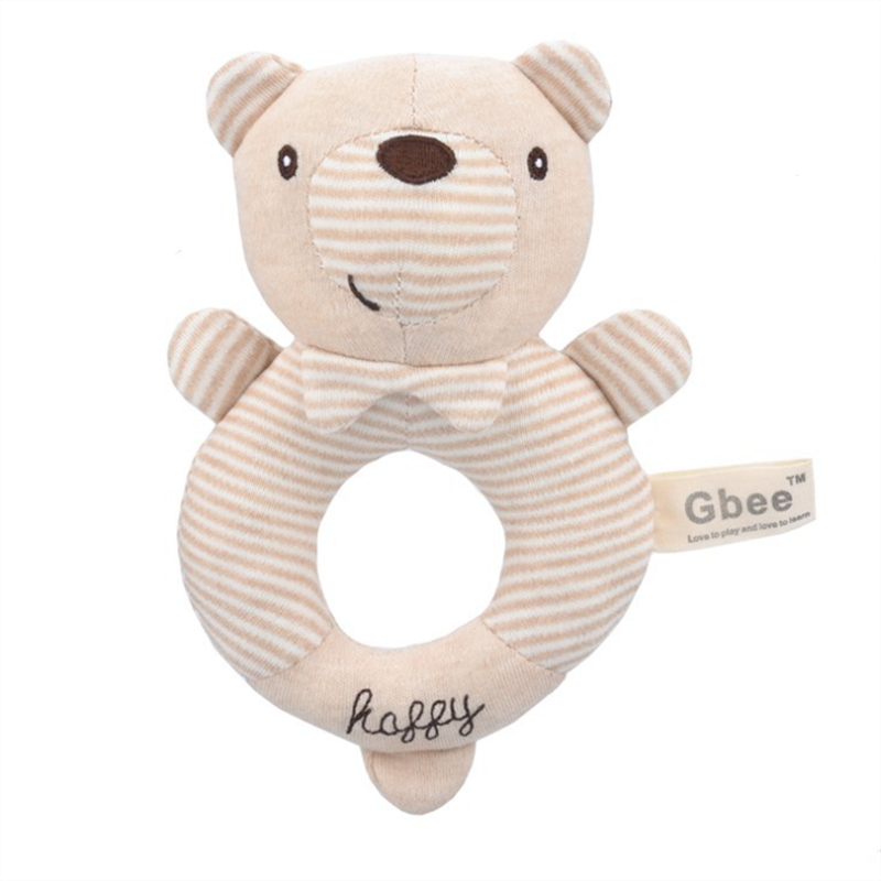 Newborn Baby Rattles Rabbit Bear Grab Ability Training Toys Infant Stroller Bed Hanging Bell Plush Dolls