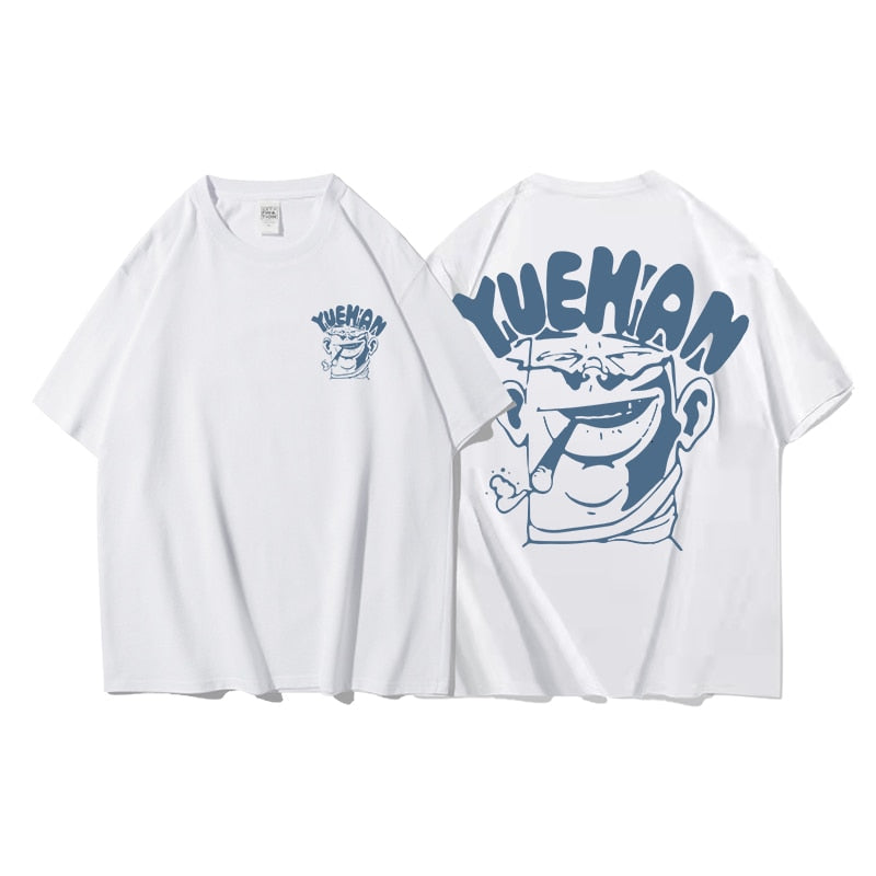 Privathinker Cat Cartoon Graphic Men Tshirt Casual Baggy Short Sleeve T-shirt Japanese Style Oversized T Shirt Men&#39;s Clothing