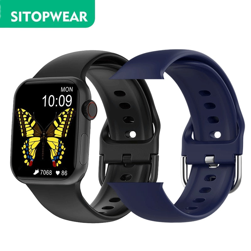 SitopWear Smart Watch 2022 Wireless Charging Smartwatch Bluetooth Calls Watches Men Women Fitness Bracelet Custom Watch Face